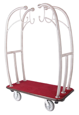 Stainless steel birdcage luggage cart.jpg