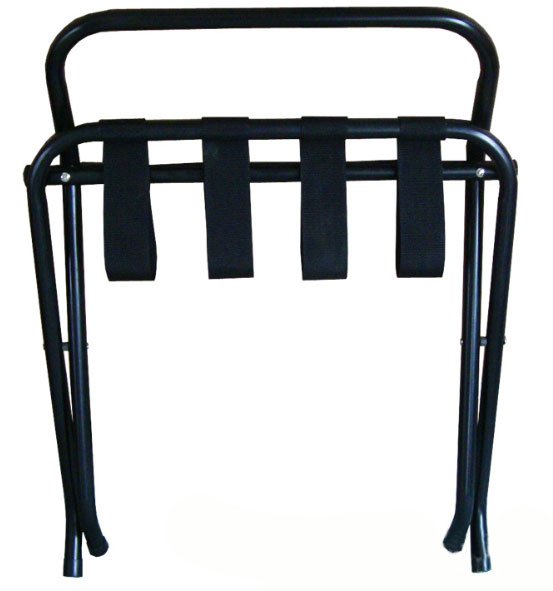 Folding suitcase rack