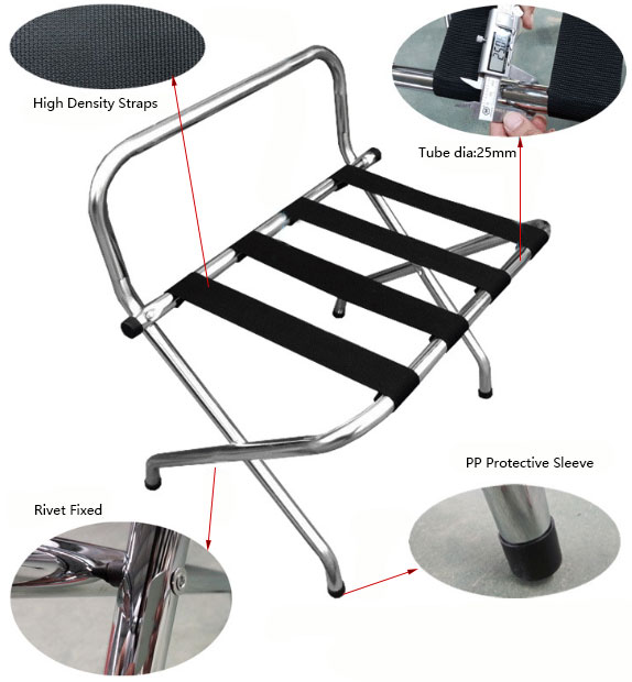 chrome luggag rack