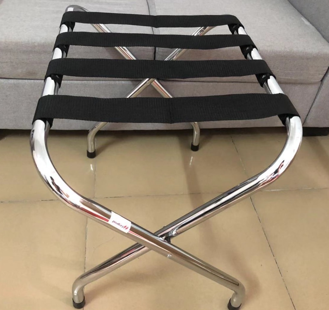 chrome luggage rack