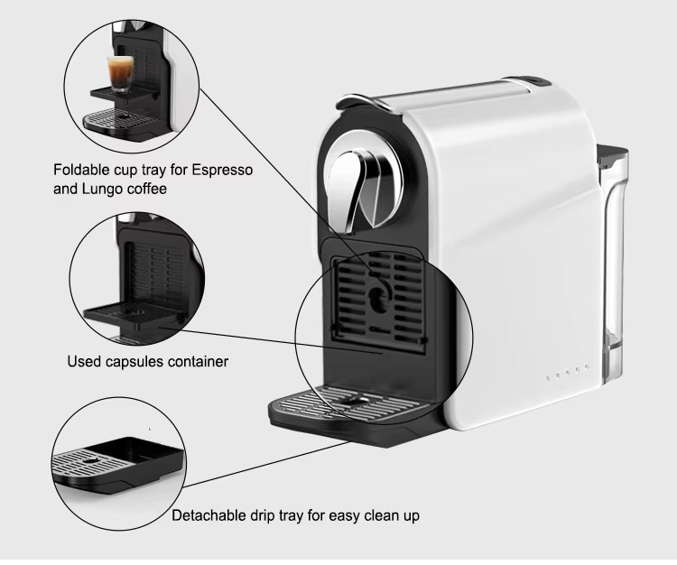 Commercial Espresso Compatible Capsule Coffee Machine New Home Kitchen Electric Automatic Espresso Machines Capsule Coffee Machine Coffee Maker 