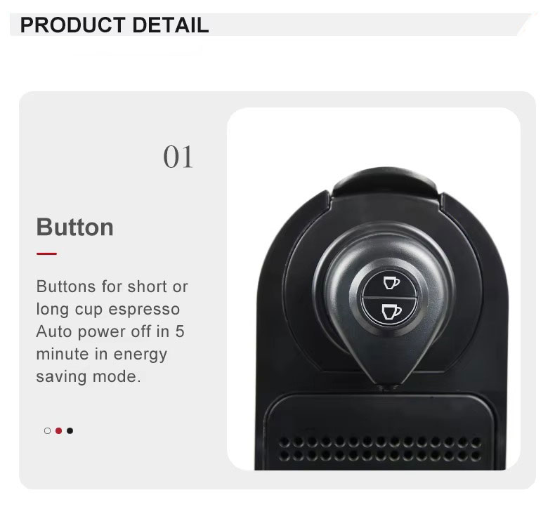 Hospitality Products Nespresso Coffee Machine Automatic Capsule Coffee Machine Set with Elegant Kettle and Cup Holder Tray