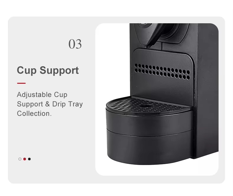 Hospitality Products Nespresso Coffee Machine Automatic Capsule Coffee Machine Set with Elegant Kettle and Cup Holder Tray