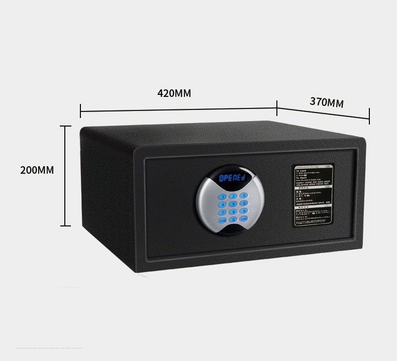 Manufacturer- Supplied All-Steel Home Safe Mini in-Wall Electronic Password Money Box Fireproof Fingerprint Small Size Household