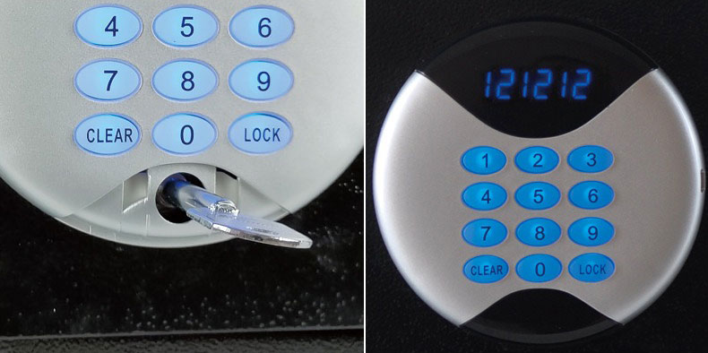 Manufacturer- Supplied All-Steel Home Safe Mini in-Wall Electronic Password Money Box Fireproof Fingerprint Small Size Household