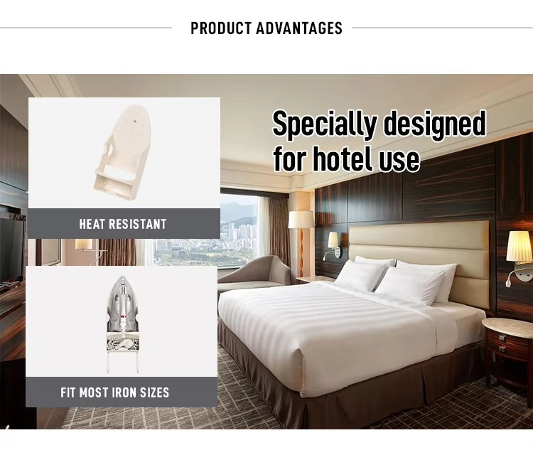 High Quality Metal Electric Steam Iron Holder with Hook Wall-Mounted Easy Storage for Hotels and Rooms