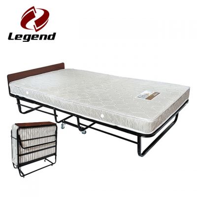 Foldable iron add bed