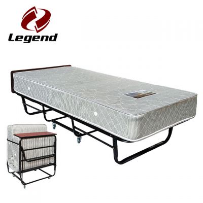 Folding rollaway bed