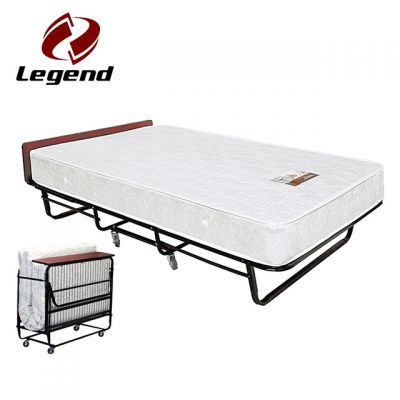 Folding rollaway bed