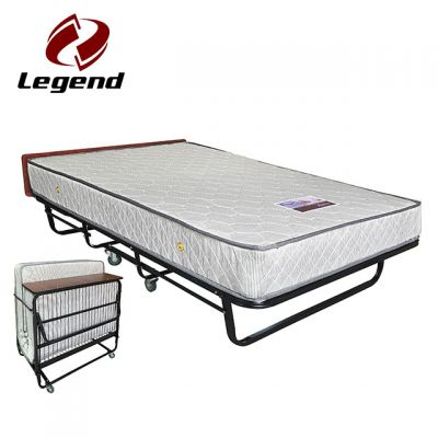 Folding rollaway bed