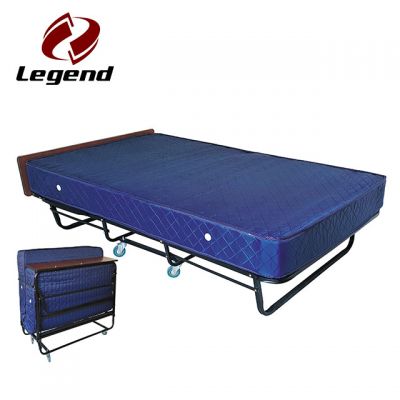 Folding rollaway bed