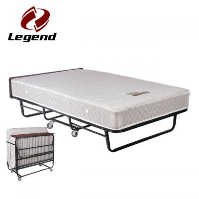 Folding rollaway bed