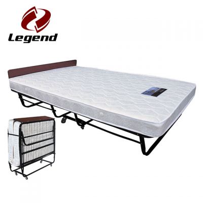 Folding rollaway bed