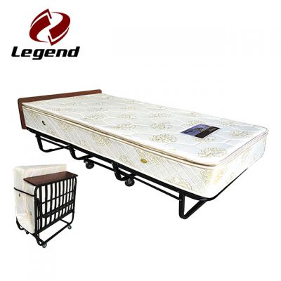 Folding rollaway bed