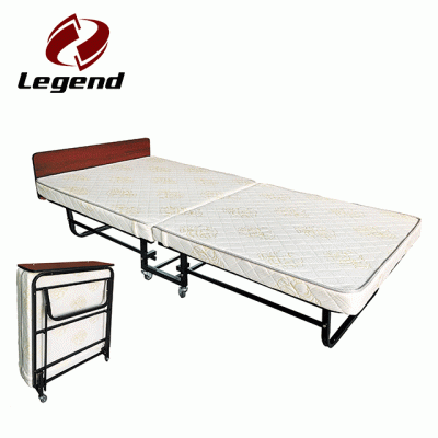 Folding rollaway bed