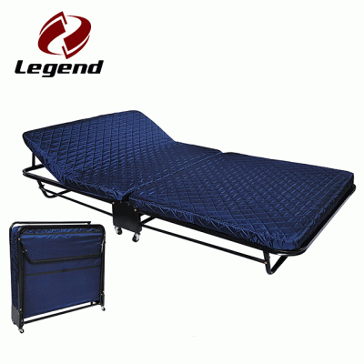 Folding rollaway bed