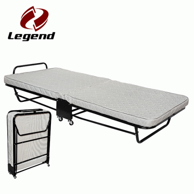 Folding metal cot beds