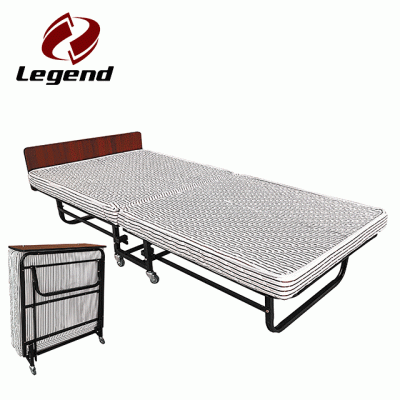 Folding rollaway bed