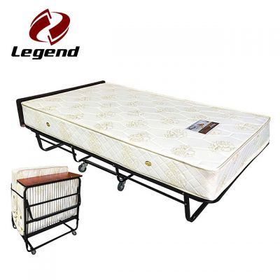 Folding rollaway bed