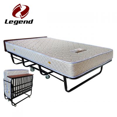 Folding rollaway bed