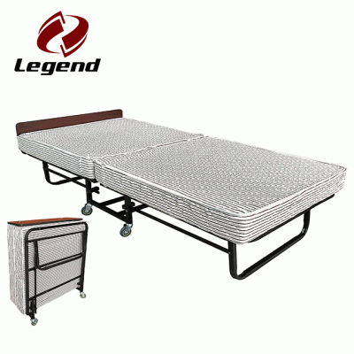 Folding rollaway bed