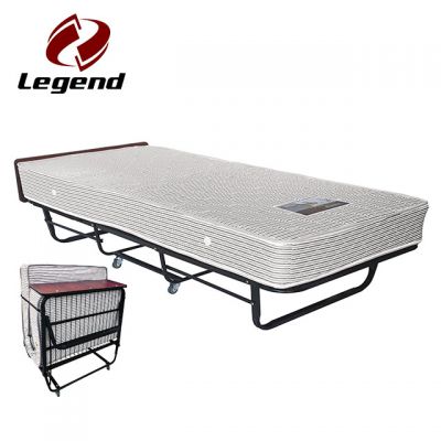 Folding rollaway bed