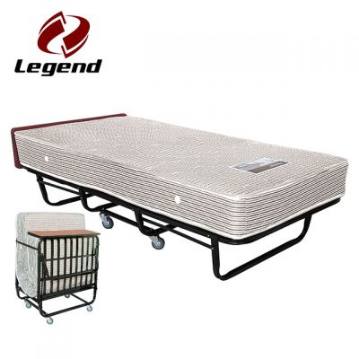 Folding rollaway bed