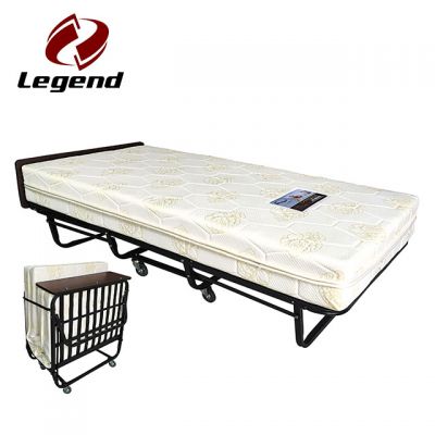 Folding rollaway bed