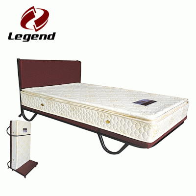 Standing rollaway bed