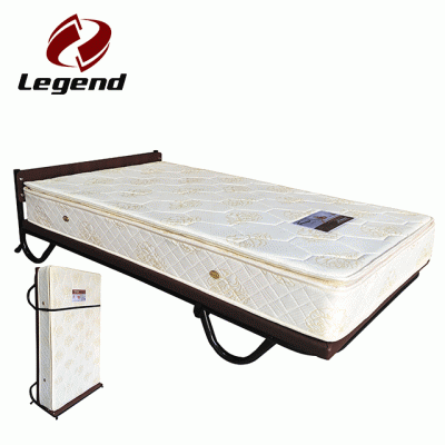 Bed frame with mattress