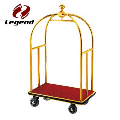 Hotel lobby luggage cart