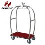 Hotel luggage cart in bronze plated 