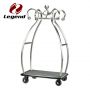 Stainless steel birdcage luggage cart