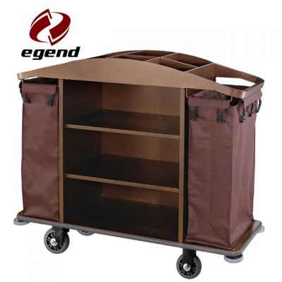 Multi function hotel housekeeping cart,2 durable bags stainless steel housekeeping trolley,Hotel Restaurant Supply,Linen Carts Stainless Steel,Multi-purpose Hotel Housekeeping Maid Cart Trolley,Wholesale Housekeeping trolley