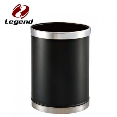 Trash bin for hotel guestroom