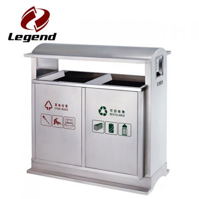 Eco Friendly Trash Can,Recycling outdoor bin,Stainless Steel Trash Bin