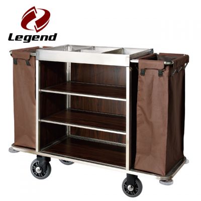 Hotel Restaurant Supply,Housekeeping & Room Service Carts for Hotels,Housekeeping Supplies,Multi-purpose Hotel Housekeeping Maid Cart Trolley
