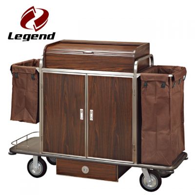 Hotel Housekeeping Trolley Maid Cart,Housekeeping Carts & Hospitality Carts,Maid & Linen Laundry Housekeeping Carts,Metal Housekeeping Carts,Multi function hotel housekeeping cart