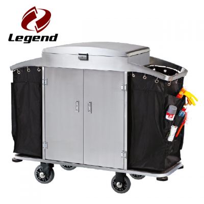 Multi function hotel housekeeping cart,Popular hotel cleaning trolley,Equipment Housekeeping Carts,Hotel Restaurant Supply,Maid & Linen Laundry Housekeeping Carts,Multi purpose hotel housekeeping trolley