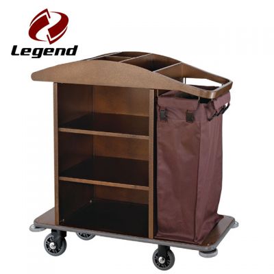 Housekeeping Maid,Linen Carts Stainless Steel,Multi-purpose Hotel Housekeeping Maid Cart Trolley