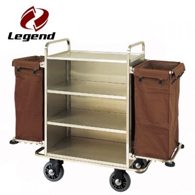 Hotel Housekeeping Trolley Maid Cart,Housekeeping Supplies,Linen Carts Stainless Steel