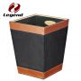 Faux Leather Waste Bin