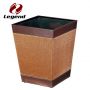 Faux Leather Waste Bin