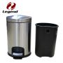 Oval kitchen pedal bin