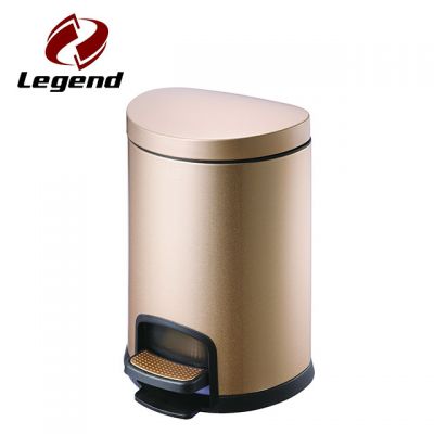 Semi-round pedal bin