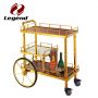 Beverage Serving Carts with 3 Tier Storage Shelves