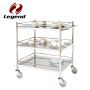 Beverage Serving Carts with 3 Tier Storage Shelves