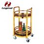 Rolling wine cart