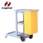 Janitorial cart with 3 Storage Shelves