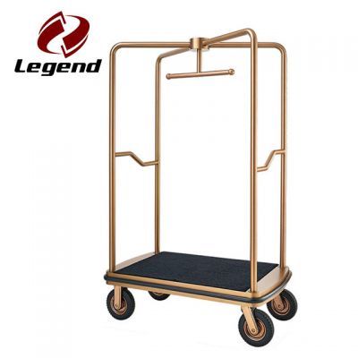 Bellman,Classic hotel luggage trolley,Luxury bellman,New design hotel luggage cart,Platform luggage trolley